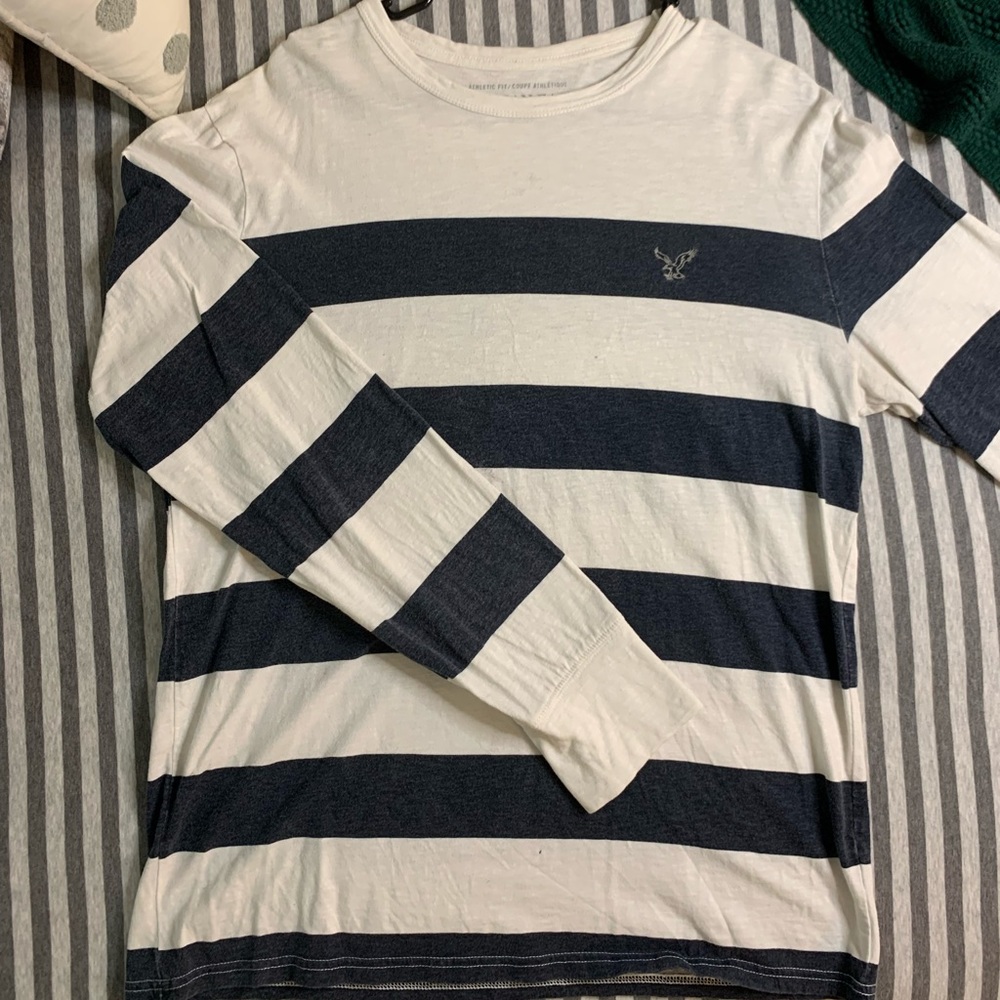 American Eagle Long Sleeve Striped Shirt